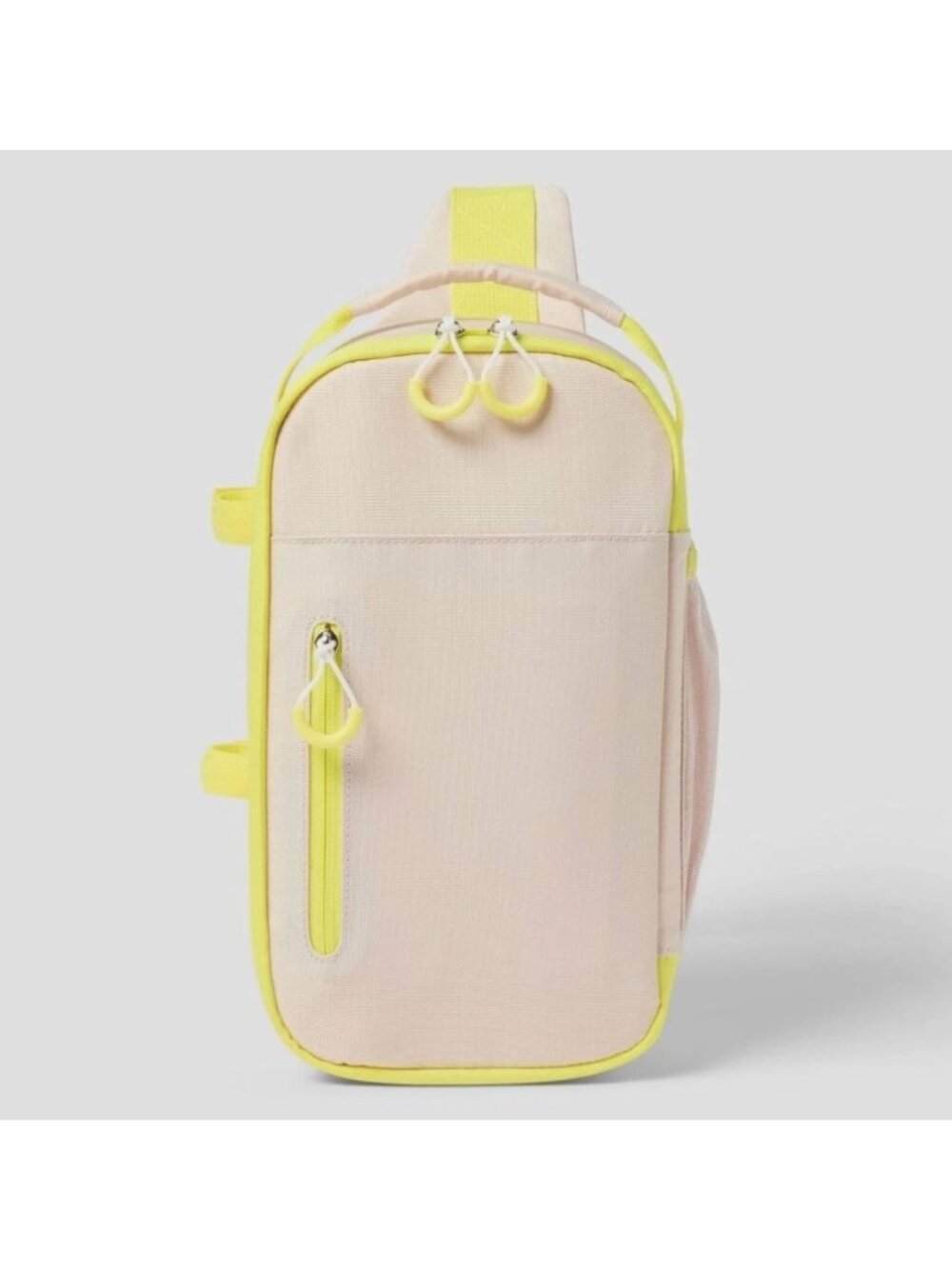 Sun Squad 6 Cans/4.5qt Soft Sided Cooler With Adjustable Straps Beige & Yellow